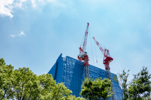 ビルの建設現場